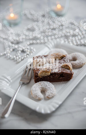 Brownies de Noël Banque D'Images