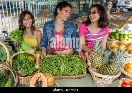 Miami Florida,Legion Park,Upper Eastside Green Market,Farmer's,Farmers Market,Farmer's,fruit,vendeurs,stall stands stand marché d'achat,b Banque D'Images