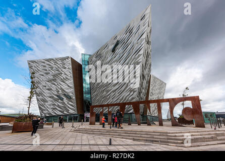 Dans la ville de Belfast Titanic Titanic du trimestre, Belfast, en Irlande du Nord Banque D'Images
