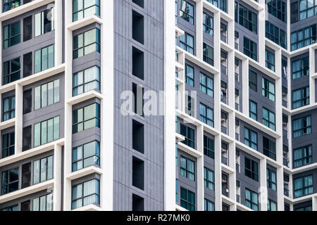 Immeuble moderne windows, Bangkok, Thaïlande Banque D'Images