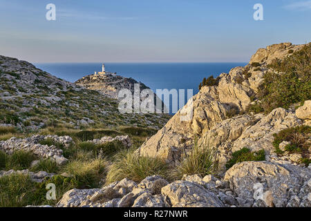 Compte tenu de la route menant au Cap Formentor, Majorque, Baleares, Espagne Banque D'Images