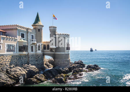 Wullf (Château Castillo Wulff) - Vina del Mar, Chili Banque D'Images