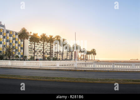 Coucher du soleil à Estero river - Vina del Mar, Chili Banque D'Images