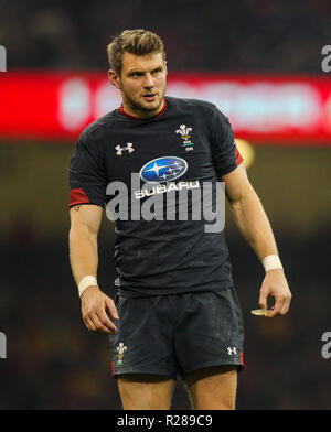 Principauté Stadium, Cardiff, Royaume-Uni. 17 novembre 2018. Rugby Union, automne série internationale, le Pays de Galles contre Tonga ; Dan Biggar de Galles : Action Crédit Plus Sport/Alamy Live News Banque D'Images