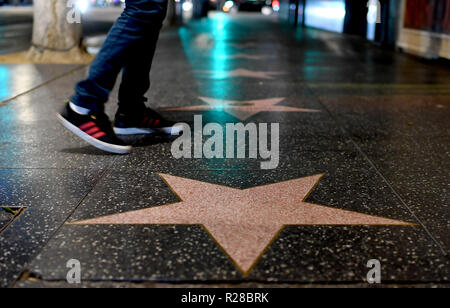 Los Angeles, USA. 08Th Nov, 2018. Étoile sur le Hollywood Boulevard à Los Angeles. Credit : Britta Pedersen/dpa-Zentralbild/ZB/dpa/Alamy Live News Banque D'Images