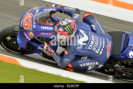 Cheste, Espagne.17 Novembre 2018,Dani Pedros,motogp rider,,de Repsol Honda Team, en se qualifiant pour la pole position pour la Comunitat Valenciana GP.C'est le dernier GP de sa carrière : rosdemora Crédit/Alamy Live News Banque D'Images