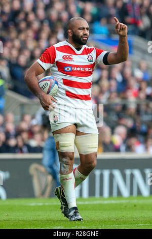 Londres, Royaume-Uni. 17 novembre, 2018. Michael Leitch du Japon au cours de l'International test match entre l'Angleterre et le Japon lors de la Le Stade de Twickenham à Londres, Angleterre le 17 novembre 2018. Credit : AFLO/Alamy Live News Banque D'Images