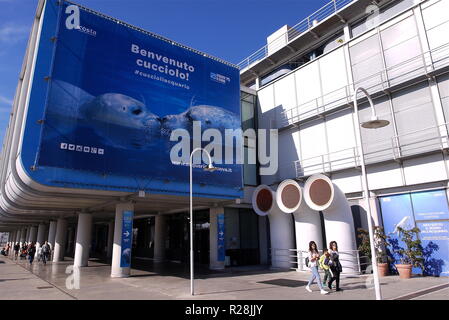 Aquarium de Gênes, le plus grand aquarium du monde, Gênes, Italie Banque D'Images