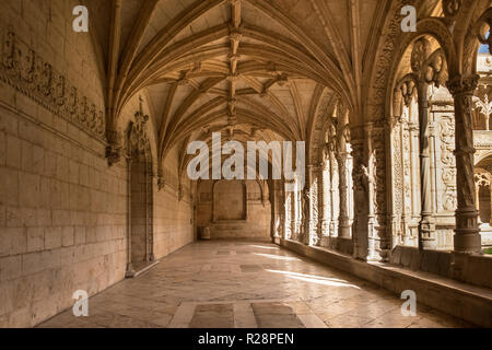 Portuguese site du patrimoine mondial de l'UNESCO, le monastère des Hiéronymites de également connu sous le nom de Monastère des Hiéronymites Banque D'Images