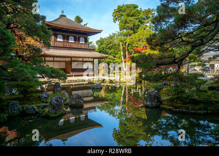 Temple du pavillon d'argent à Kyoto, Japon Banque D'Images