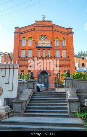 La Grande Synagogue géorgienne, située à Leselidze Street, a été construit par les Juifs d'Akhaltsikhe. Banque D'Images