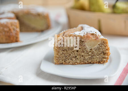 Gâteau poire Banque D'Images