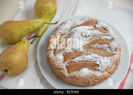 Gâteau poire Banque D'Images