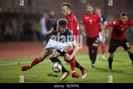 Scotland's Scott McTominay au cours de l'UEFA Ligue des Nations Unies, Groupe C1 match à la Loro Borici Stadium, Shkoder Banque D'Images