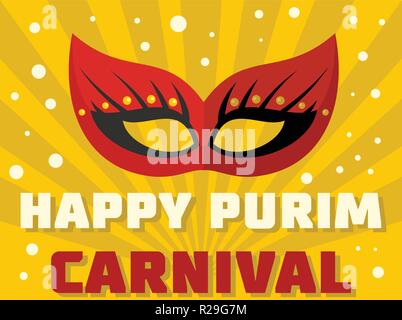 Logo Happy purim. Télévision illustration de happy purim logo vector for web Illustration de Vecteur