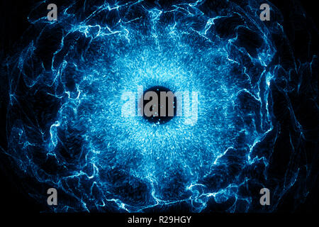 Forme de la flamme bleue, 3D Rendering Banque D'Images