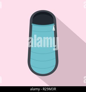 L'icône bleu sac de sommeil. Illustration du sommeil télévision bleu sac icône vecteur pour la conception web Illustration de Vecteur