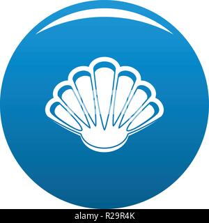 Belle icône shell. Simple illustration de belle icône vecteur shell pour tout modèle blue Illustration de Vecteur