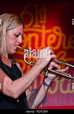 INGRID & CHRISTINE JENSEN INFINITUDE effectuer au 61e Festival de Jazz de Monterey - Monterey, Californie Banque D'Images