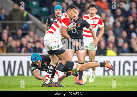 London, Royaume-Uni, samedi, 17 novembre 2018, le RFU, Rugby, stade, Angleterre, 183 automne International, l'Angleterre contre le Japon, © Peter Spur Banque D'Images