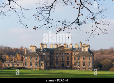 Avis de Dalkeith Palace stately home, à Dalkeith Country Park de Midlothian, Ecosse, Royaume-Uni Banque D'Images