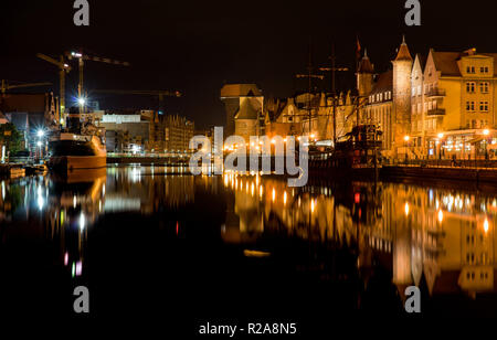 Photo dans la ville de Gdansk, Pologne avec l'ancien navire marchand "oldek'. Banque D'Images