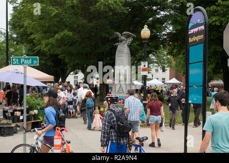 Farmers Market Burlington Vermont Banque D'Images