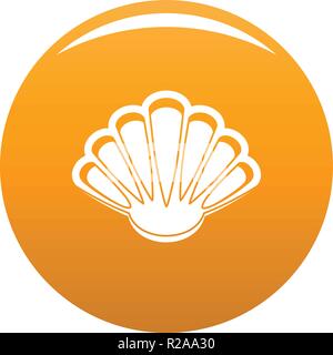 Belle icône shell. Simple illustration de nice pour n'importe quel icône vecteur shell orange design Illustration de Vecteur