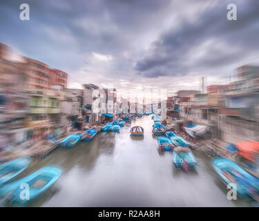 Bateaux dans Max avec Motion Banque D'Images