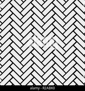 Simple noir et blanc plancher en bois parquet chevrons motif transparent, vector background Illustration de Vecteur