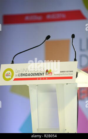 Najat Vallaud-Belkacem assiste à l'Université de l'engagement, Lyon, France Banque D'Images