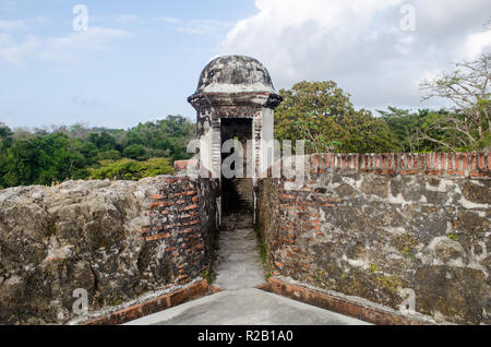 Fort San Lorenzo à Colon, Panama Banque D'Images