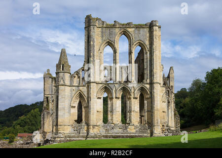 L'abbaye de Rievaulx. une abbaye cistercienne de Rievaulx, près de Helmsley, North Yorkshire, Angleterre Banque D'Images