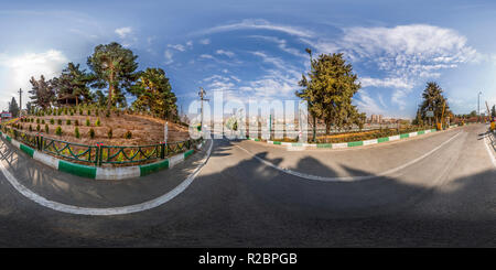 Vue panoramique à 360° de Sorkheh Hesar National Park