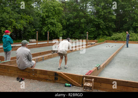 Tribunaux Boccia à Burlington Vermont Banque D'Images