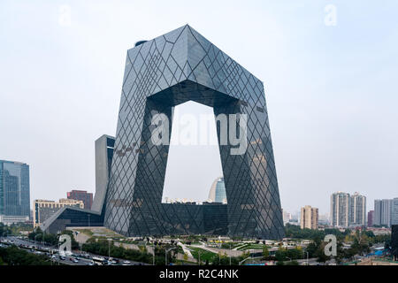 CMG AC bâtiments dans le quartier des affaires de la ville de Beijing Banque D'Images