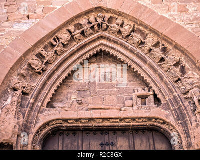 Portada de la Iglesia de San Andrés. Calahorra. La Rioja. España Banque D'Images