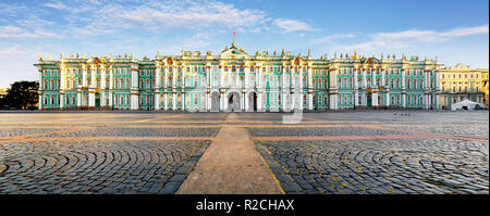 Russie - Saint-Pétersbourg, Palais d'hiver - Hermitage à jour, personne ne Banque D'Images