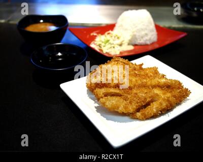 Photo d'une assiette de poulet ou Tori katsu katsu Banque D'Images