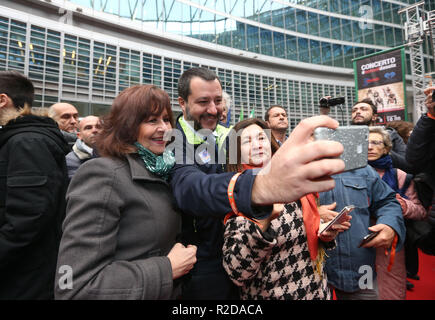 Foto LaPresse - Stefano Porta 19/11/2018 Milano ( mi ) Cronaca sei Non da sola evento contro violenza sulle donne un Palazzo Lombardia Nella foto : Matteo Salvini Banque D'Images