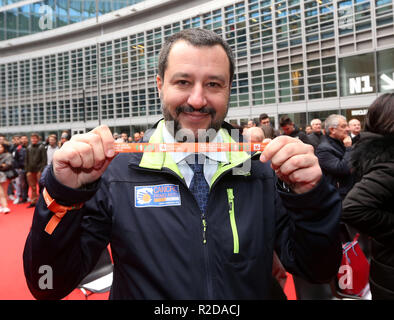 Foto LaPresse - Stefano Porta 19/11/2018 Milano ( mi ) Cronaca sei Non da sola evento contro violenza sulle donne un Palazzo Lombardia Nella foto : Matteo Salvini Banque D'Images