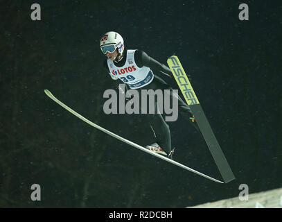 Wisla, Pologne. 18 Nov, 2018. Anders Fannemel vu en action lors de l'épreuve individuelle de la Coupe du monde de saut à ski FIS de Wisla. Credit : Damian Klamka SOPA/Images/ZUMA/Alamy Fil Live News Banque D'Images