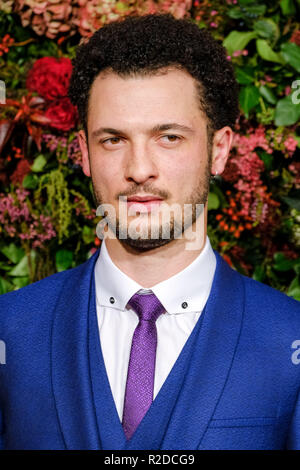 Londres, Royaume-Uni. 18 novembre, 2018. Jamael Westman au 64ème Evening Standard Theatre Awards 2018 le dimanche 18 novembre 2018 tenue au Theatre Royal Drury Lane, London. Sur la photo : Jamael Westman. Credit : Julie Edwards/Alamy Live News Banque D'Images