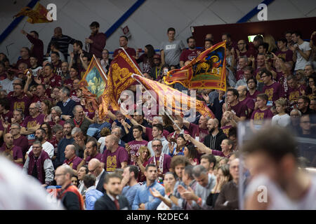 Mestre, Italie. 18 Nov, 2018. Reyer lors de la LBA SerieA match de basket entre Umana Reyer Vs Ax Armani Milan à Mestre (Ve) dans la 7e journée PALASPORT TALIERCIO, Mestre à Venise le 18 novembre 2018 : Crédit Photo Agency indépendante/Alamy Live News Banque D'Images