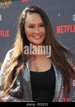 LOS ANGELES, CA - le 18 novembre : Tia Carrere Netflix à la première mondiale de l chroniques de Noël à Bruin Westwood à Los Angeles, Californie le 18 novembre 2018. Credit : Faye Sadou/MediaPunch Banque D'Images