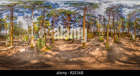 Vue panoramique à 360° de Sorkheh Hesar National Park