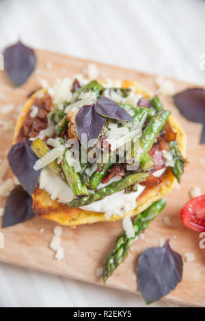 Burger d'asperges en bonne santé Banque D'Images