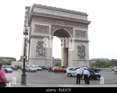 Arc de triomphe à Paris Banque D'Images