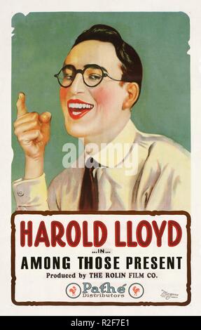 Parmi les présents Année : 1921 Réalisateur : Fred C. Newmeyer affiche de film Harold Lloyd Banque D'Images