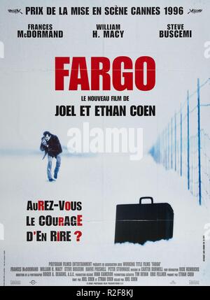 Fargo Année : 1996 USA Réalisateur : Joel Coen affiche de film (fr) Banque D'Images